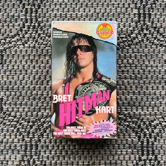Coliseum Video Other - WWF Bret Hitman Hart VHS Tape 1994 Coliseum Video WF140 Wrestling Retro Movie